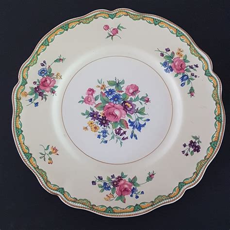 It is made of ceramic and decorated with floral theme. . Johnson brothers dinnerware patterns